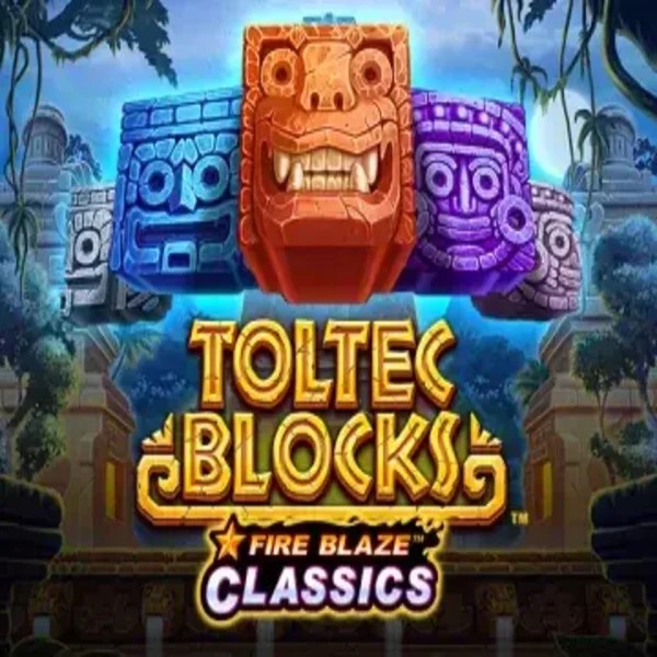 Fire Blaze: Toltec Blocks online game logo by Rarestone Gaming on totalcasinos.nl