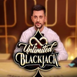 Unlimited Blackjack slot logo by Ezugi at Total Casino